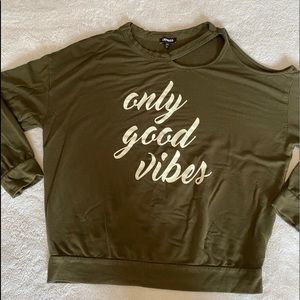 Express “Good Vibes Only” Sweatshirt